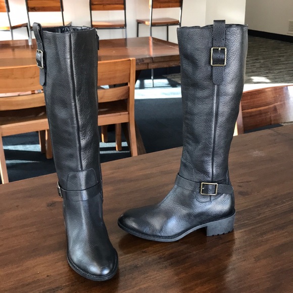 Cole Haan Genuine Black Leather 6B combat boots - Picture 4 of 8